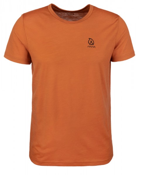 Anar Herren Merinowolle-T-Shirt Muorra orange